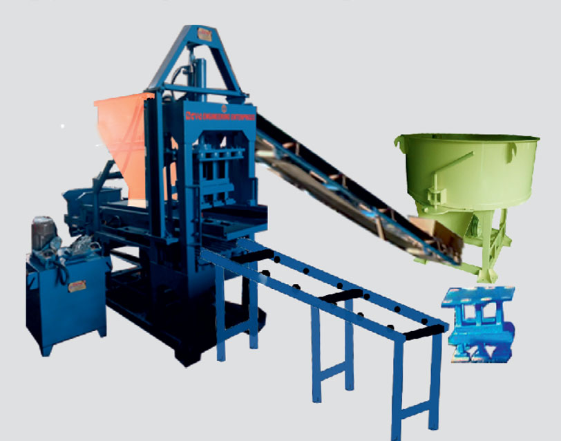 Automatic Fly Ash Bricks Machine - GID-F-2000 - 10 Bricks per Stroke - 2000 Bricks per Hour